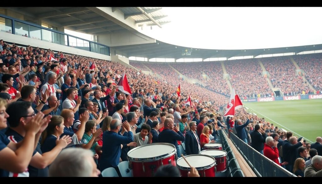 Как фанаты создают атмосферу на матче: шумовые эффекты и световые шоу - иллюстрация