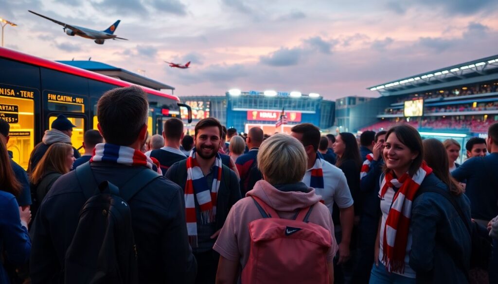 Выездные матчи: как болельщики планируют маршрут и проживание - иллюстрация