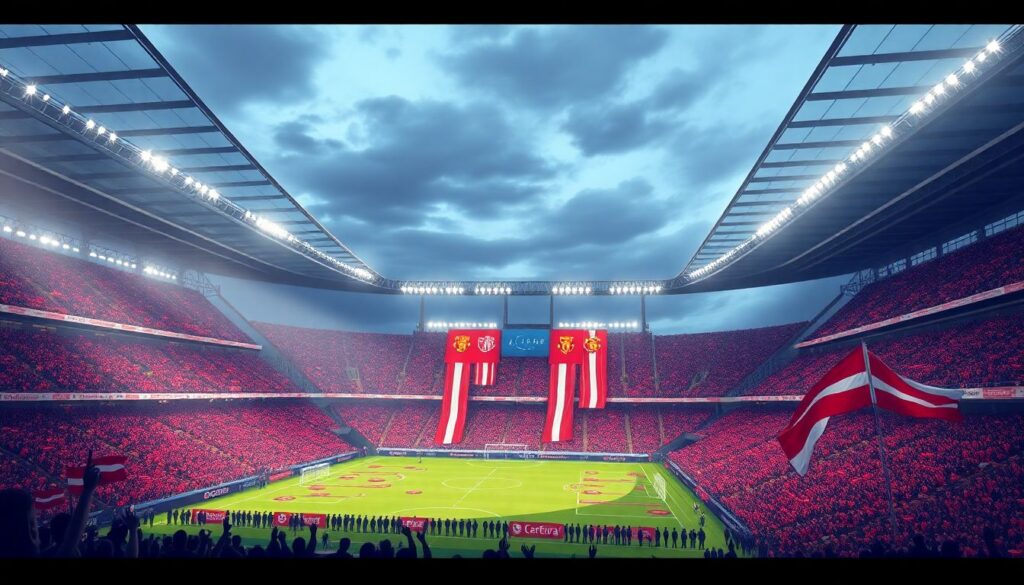 Значение флагов и штандартов в атмосфере матча - иллюстрация