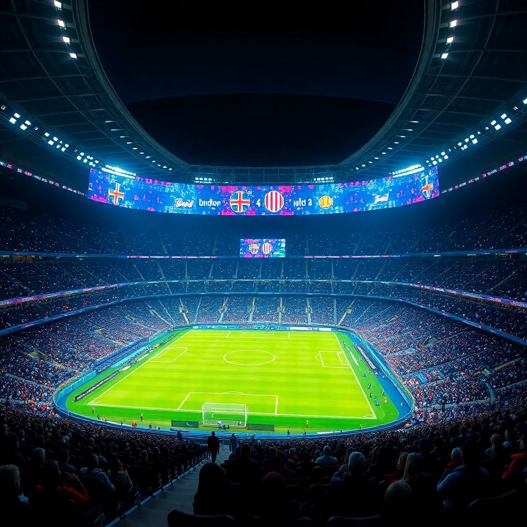 Технологии на трибунах: световые панели, дым-машины и гаснущие картинки