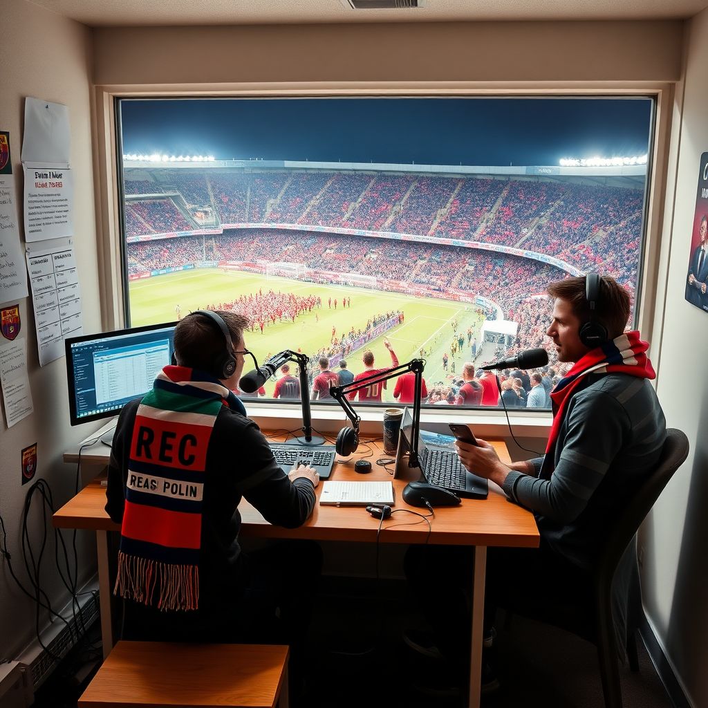 Фанатские радиостанции и коммуникации внутри сектора на футбольных матчах