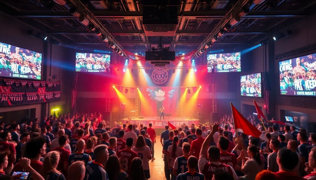 Праздники болельщиков: клубные вечеринки и встречи - иллюстрация