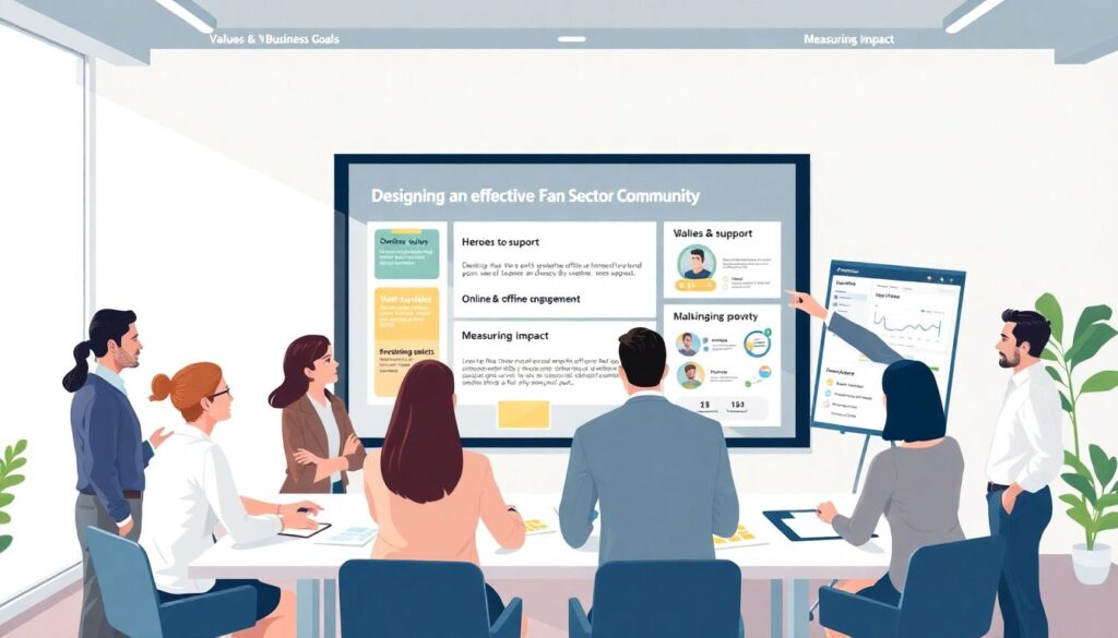 Методы мотивации команды через фан-сектор - иллюстрация